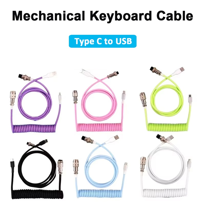 Gaming Keyboard Types - Mechanische toetsenbordkabel, opgerolde kabel, Aviator-kabel, Type-C