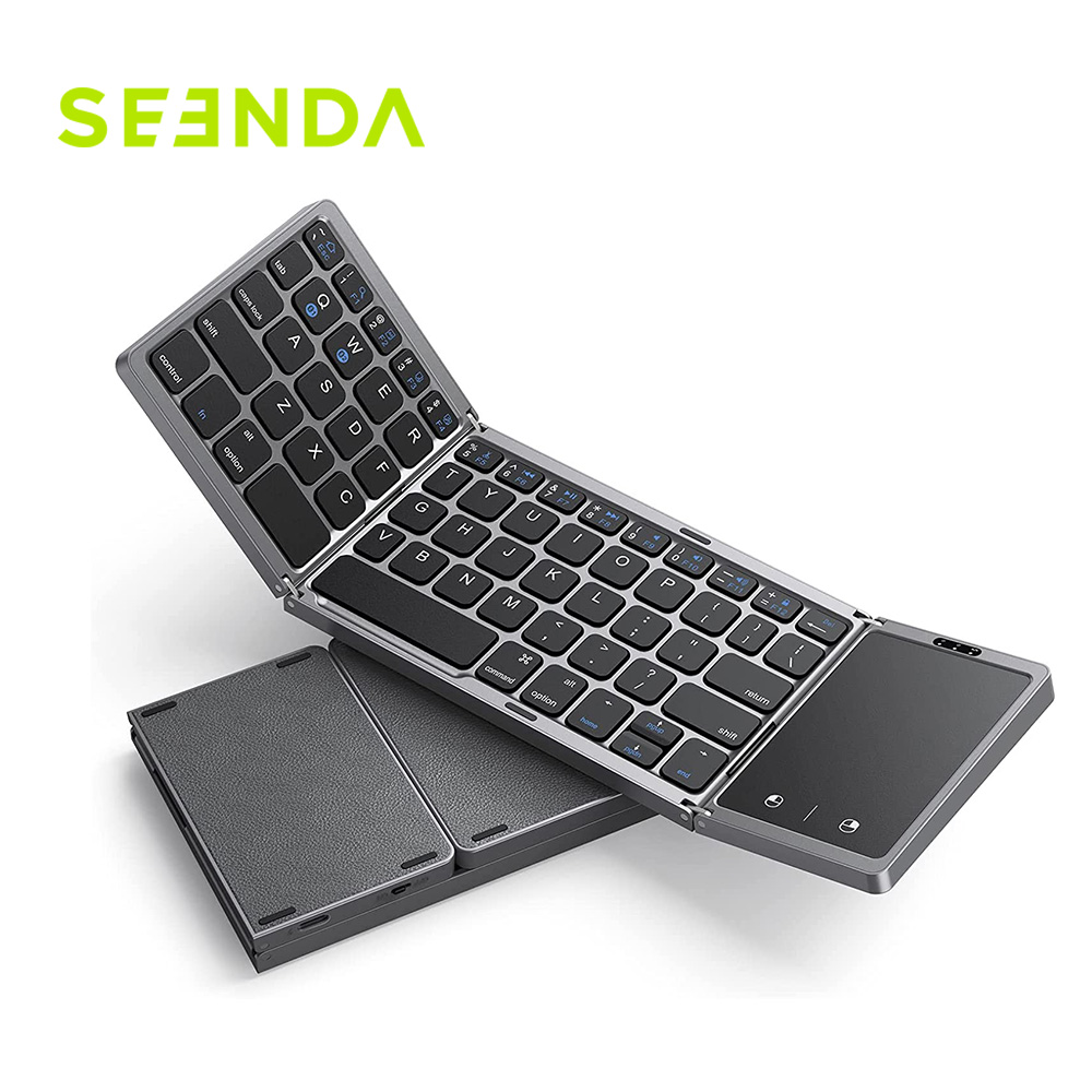 Gaming Keyboard Budget - Seenda Opvouwbaar draadloos Bluetooth-toetsenbord Oplaadbare opvouwbare