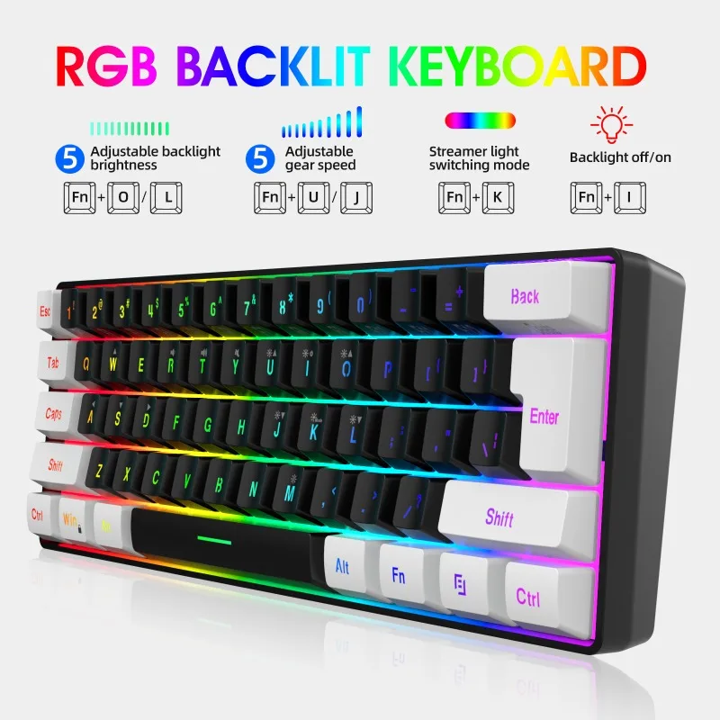 Toetsenbord en muis 60% comput - Gaming Keyboard And Mouse Mobile recensie en prijs