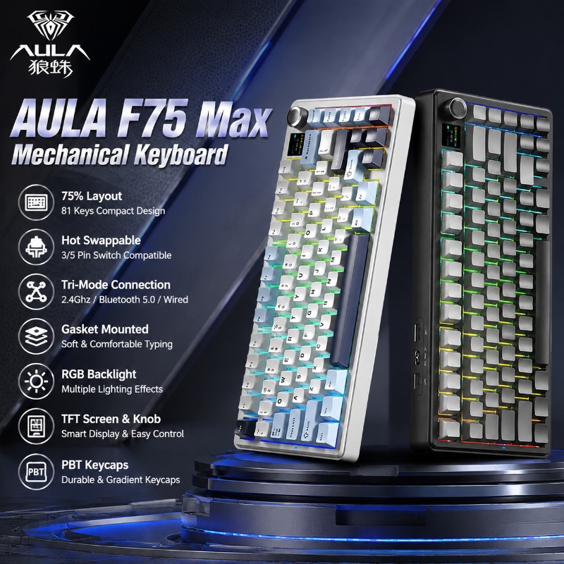 AULA F75 Max Mechanisch Toetse - Gasket Mount Kit recensie en prijs