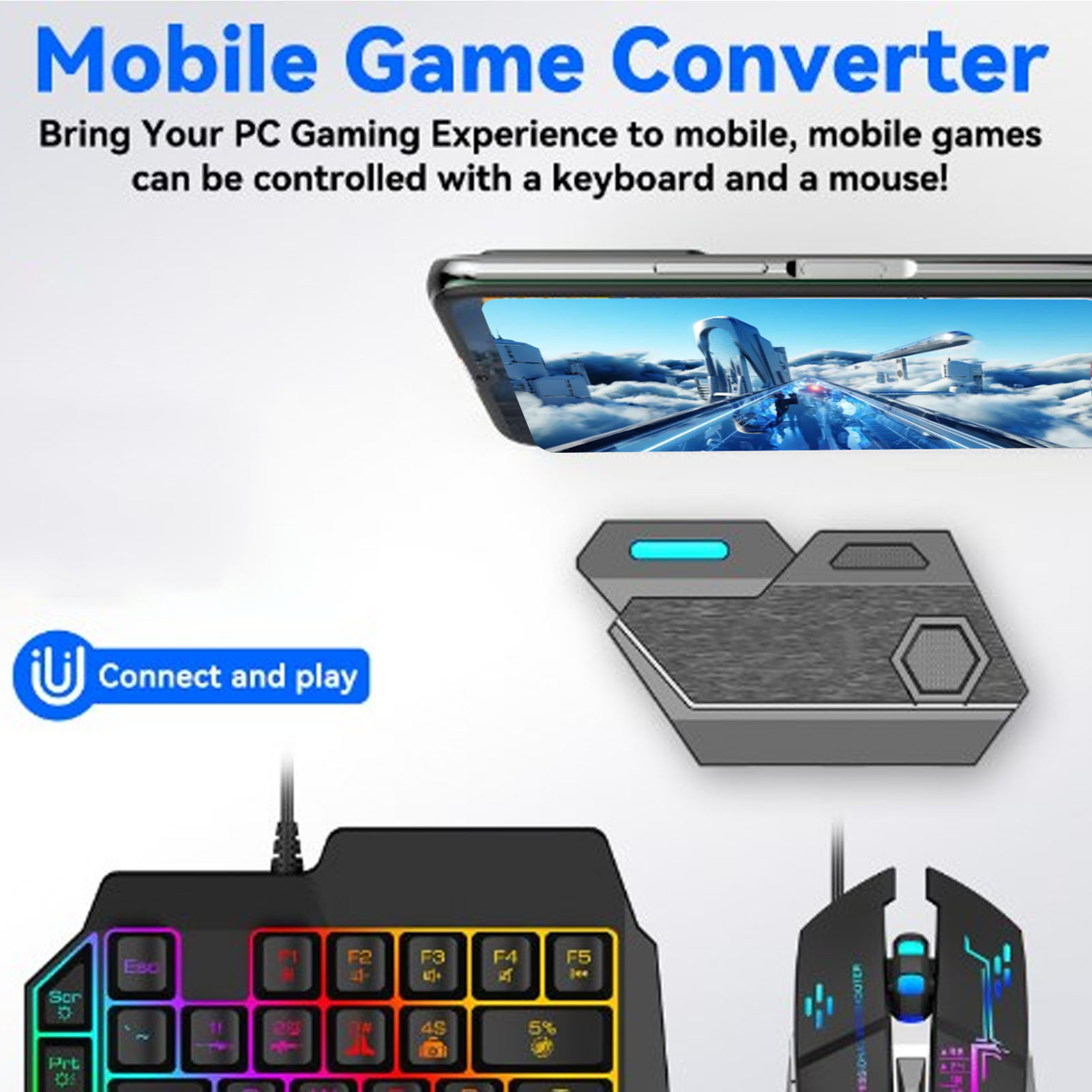 Mobiel gamecombopakket Bluetoo - Gaming Keyboard And Mouse Mobile recensie en prijs