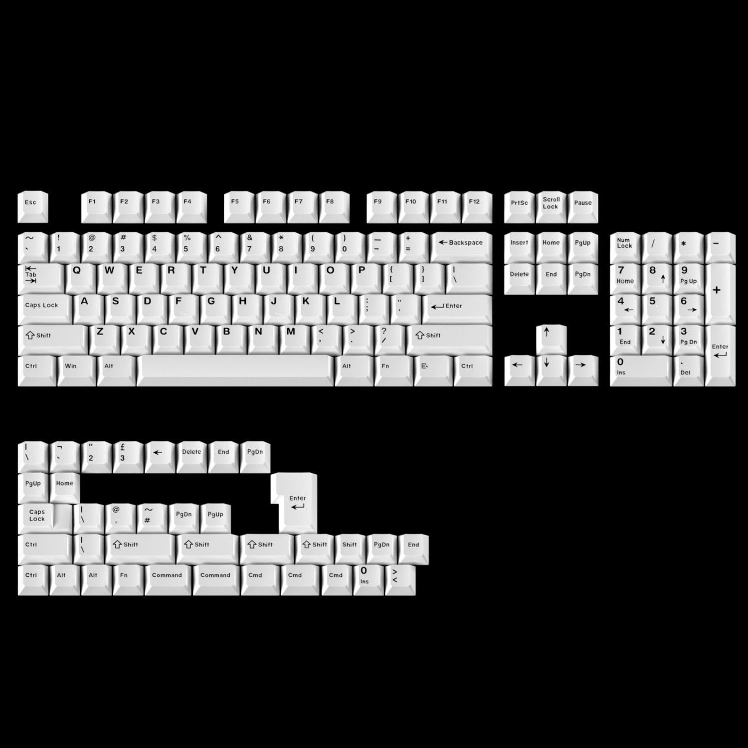 Minimalistische puur witte toe - Gaming Keyboard Extension recensie en prijs