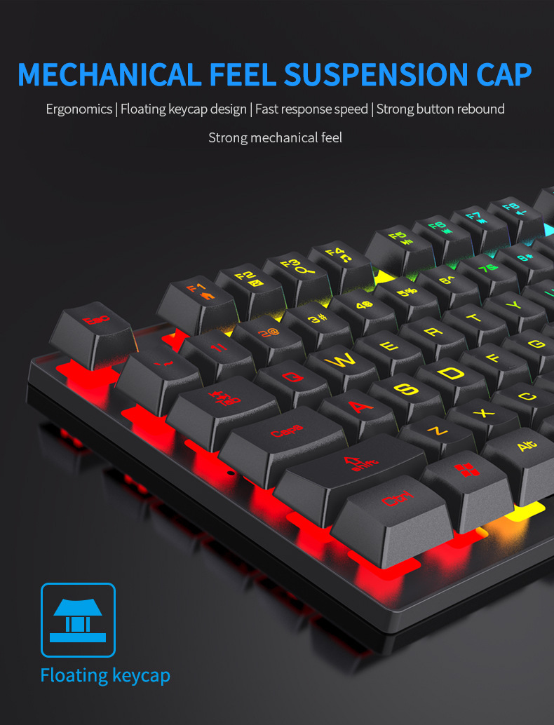 104-toetsen mechanisch toetsen - Gaming Keyboard Budget recensie en prijs