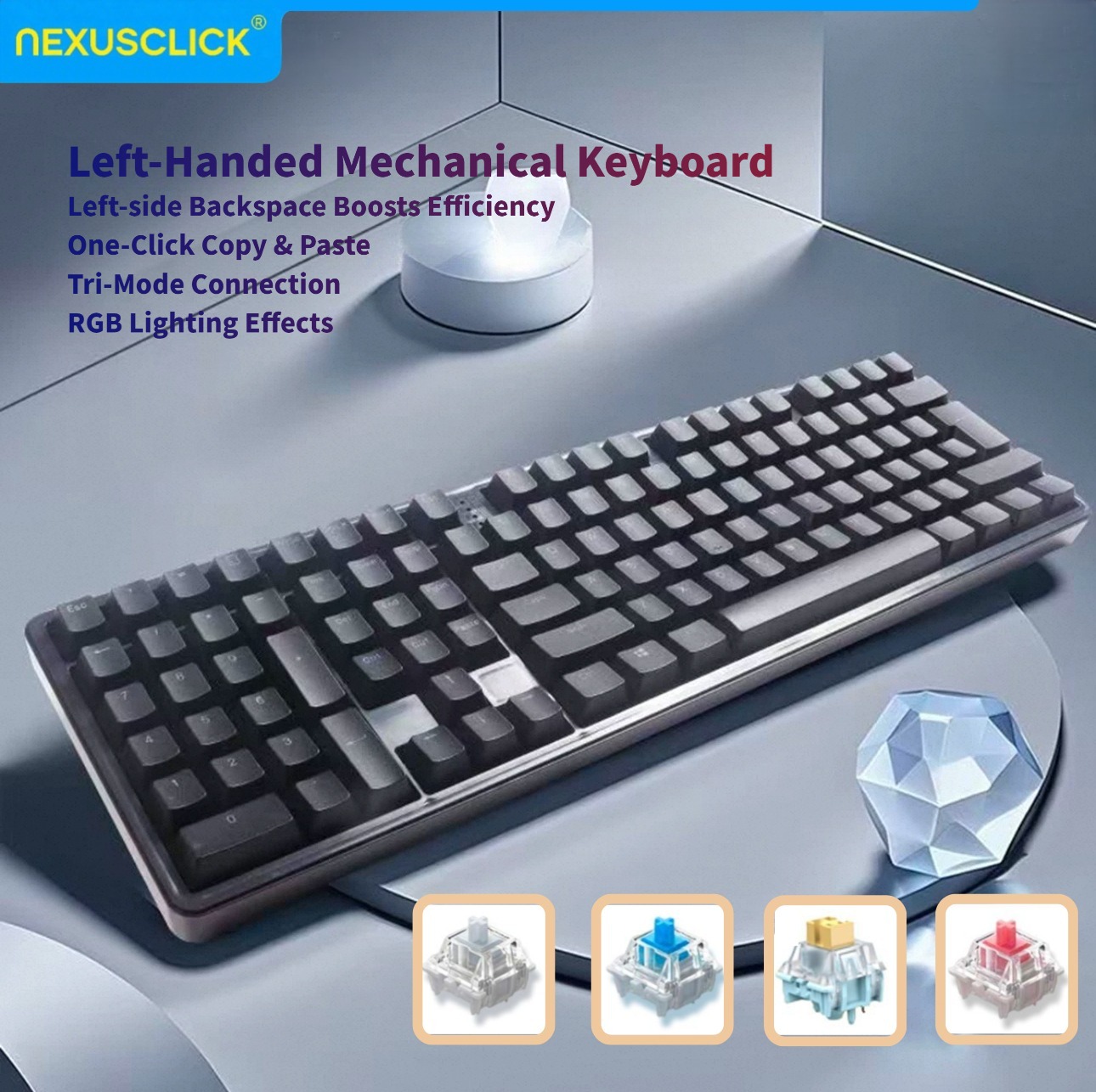 NexusClick Ergonomisch linksha - Gaming Keyboard Number Pad recensie en prijs